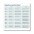 Salad Dressing Cheat Sheet Magnet, ADHD Kitchen Helper, Recipe Reference Fridge Magnet, Neurodivergent Gift