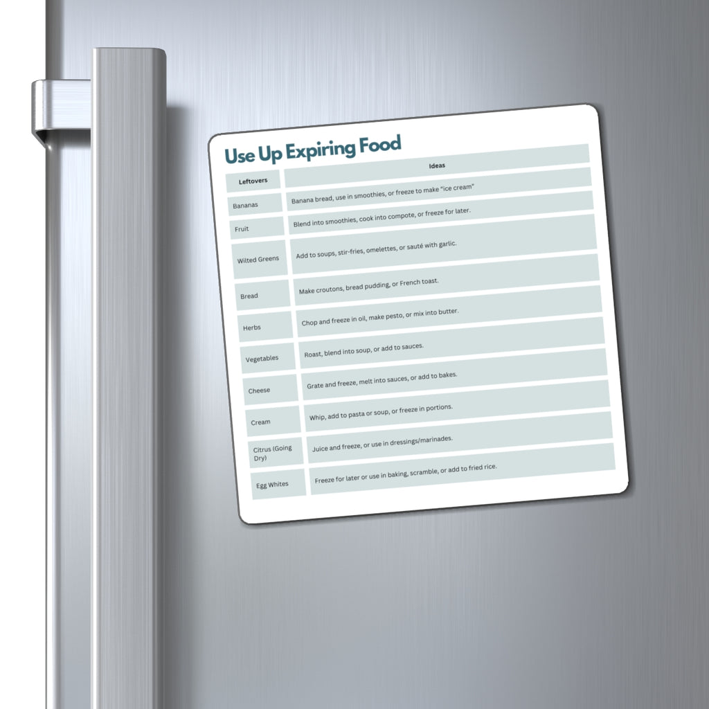 Use Up Expiring Food Magnet, ADHD Kitchen Helper, Reduce Food Waste, Neurodivergent Gift