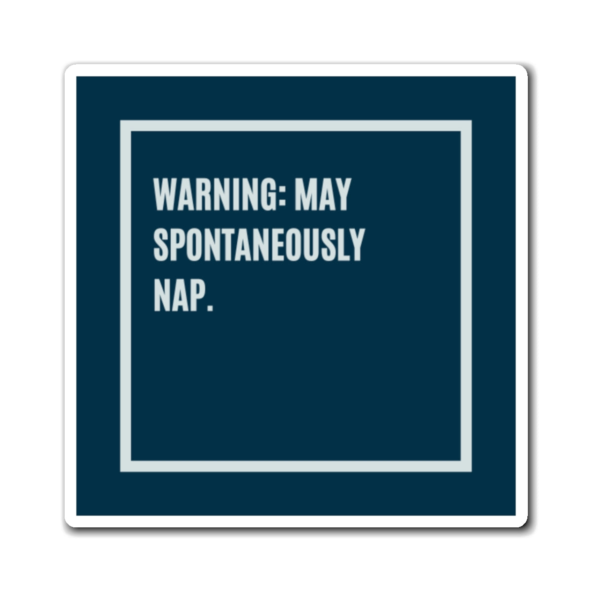 Warning May Spontaneously Nap Magnet, Funny ADHD Gift, Neurodivergent Humour, AuDHD Autism Magnet