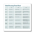 Salad Dressing Cheat Sheet Magnet, ADHD Kitchen Helper, Fridge Magnet, Neurodivergent Gift, Recipe Cheat Sheet