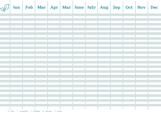 Gardening Yearly Planner A4